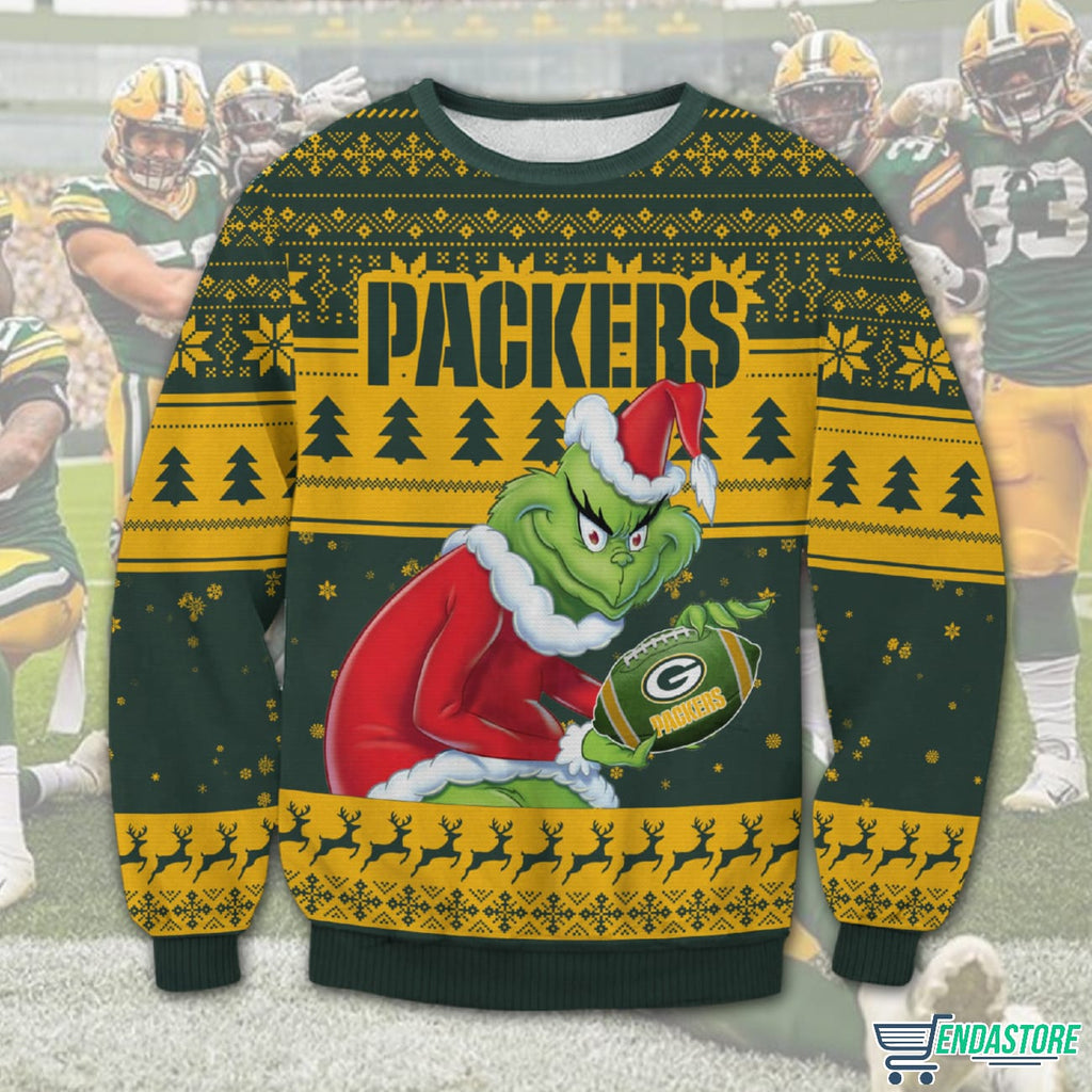 Packers Grnch 3D Christmas Sweater - Holiday Gift product image