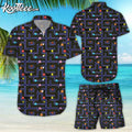 Pacman Hawaiian And Shorts #2 - Adult & Kids T-Shirts, Sweatshirts & Hoodies apparel design preview 1