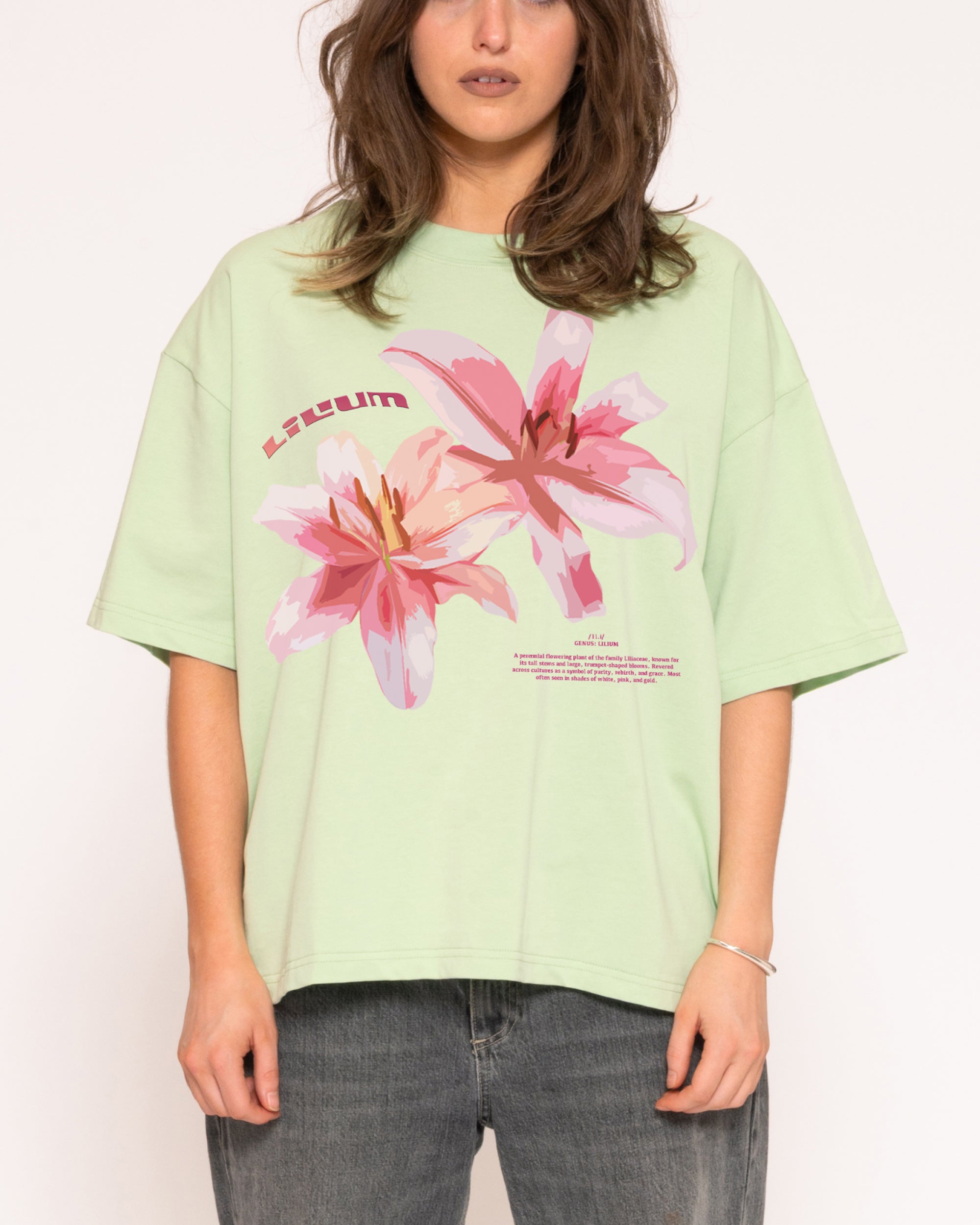 Lilium Boxy Crop - Adult & Kids T-Shirts, Sweatshirts & Hoodies apparel design preview 1