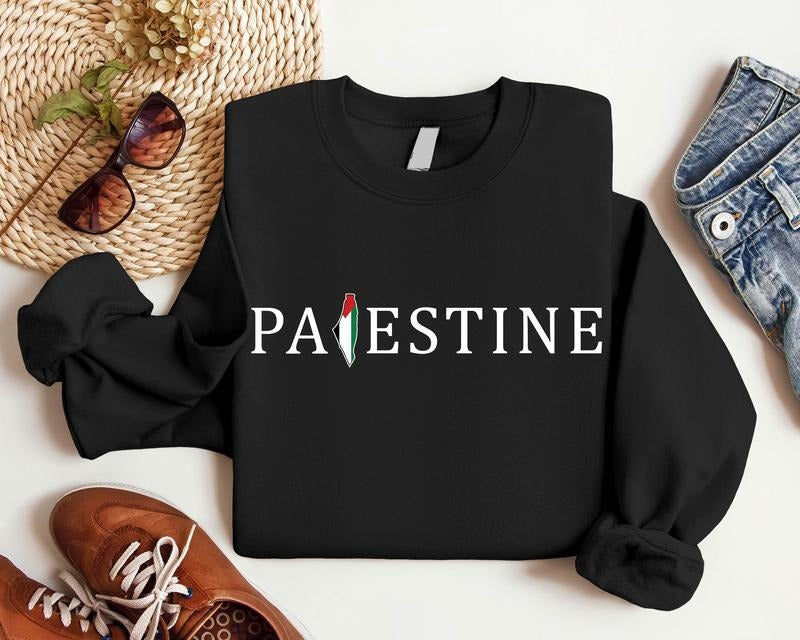 Palestine Flag Free Palestinian Support Lives Matter - Adult & Kids T-Shirts, Sweatshirts & Hoodies apparel design preview 1