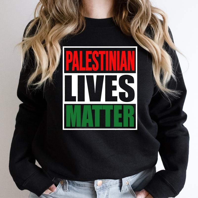 Palestinian Lives Matter Palestine Flag Support Save - Adult & Kids T-Shirts, Sweatshirts & Hoodies apparel design preview 1