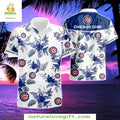 Chicago Cubs Hawaiian Palm Sunset Logo Stylish - Adult & Kids T-Shirts, Sweatshirts & Hoodies apparel design preview 1