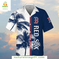 Boston Red Sox Hawaiian Palm Tree Breeze MLB Baseball - Adult & Kids T-Shirts, Sweatshirts & Hoodies apparel design preview 1