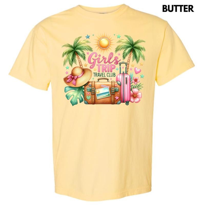 Palm Tree Trip Comfort Colors - Adult & Kids T-Shirts, Sweatshirts & Hoodies apparel design preview 1