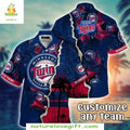 Minnesota Twins Hawaiian Palm Tree Sunset Baseball - Adult & Kids T-Shirts, Sweatshirts & Hoodies apparel design preview 1