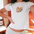 Papaya Baby Coconut Girl Vintage Fruit 90s Y2k Collar - Adult & Kids T-Shirts, Sweatshirts & Hoodies apparel design preview 1