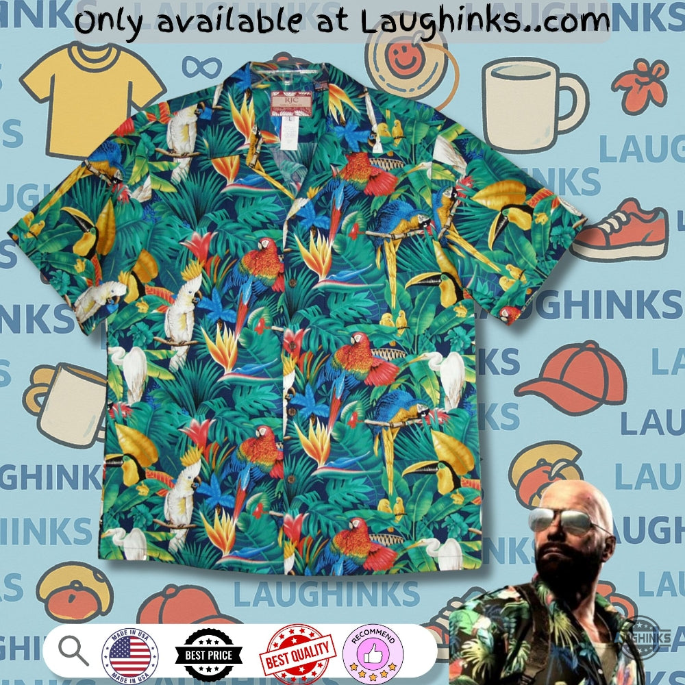 Paradise Parrots Toucans Max Payne 3 Hawaiian - Adult & Kids T-Shirts, Sweatshirts & Hoodies apparel design preview 1