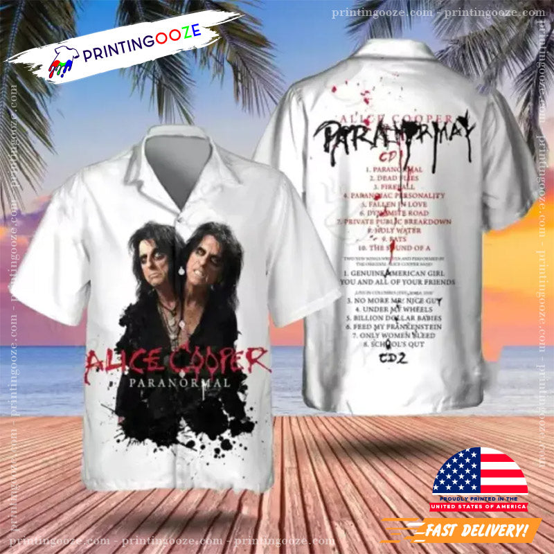 Paranormal Alice Cooper Rock Band Hawaiian - Adult & Kids T-Shirts, Sweatshirts & Hoodies apparel design preview 1