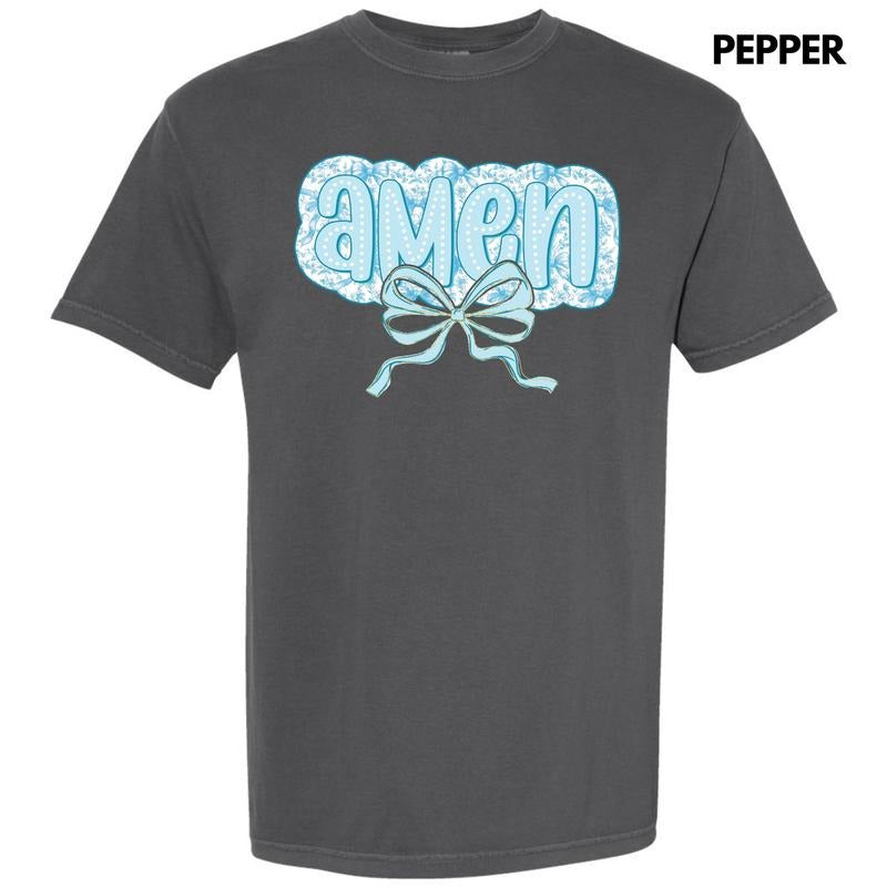 Pastel Blue Amen Comfort Colors 'NLB' - Adult & Kids T-Shirts, Sweatshirts & Hoodies apparel design preview 1