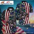 Patriotic Ravens Pride American Flag Hawaiian - Adult & Kids T-Shirts, Sweatshirts & Hoodies apparel design preview 1