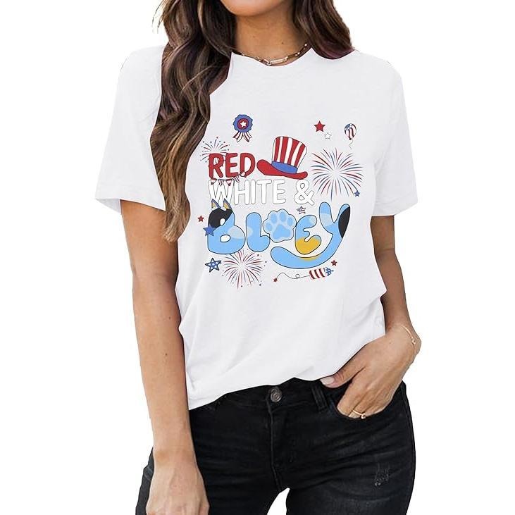 Patriotic 4th July Independence Day Red White Blue - Adult & Kids T-Shirts, Sweatshirts & Hoodies apparel design preview 1
