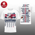 Patriots 2026 SB LX AFC East Champions Two Sided - Adult & Kids T-Shirts, Sweatshirts & Hoodies apparel design preview 1