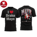 Patriots I Love Drake Maye Two Sided - Adult & Kids T-Shirts, Sweatshirts & Hoodies apparel design preview 1