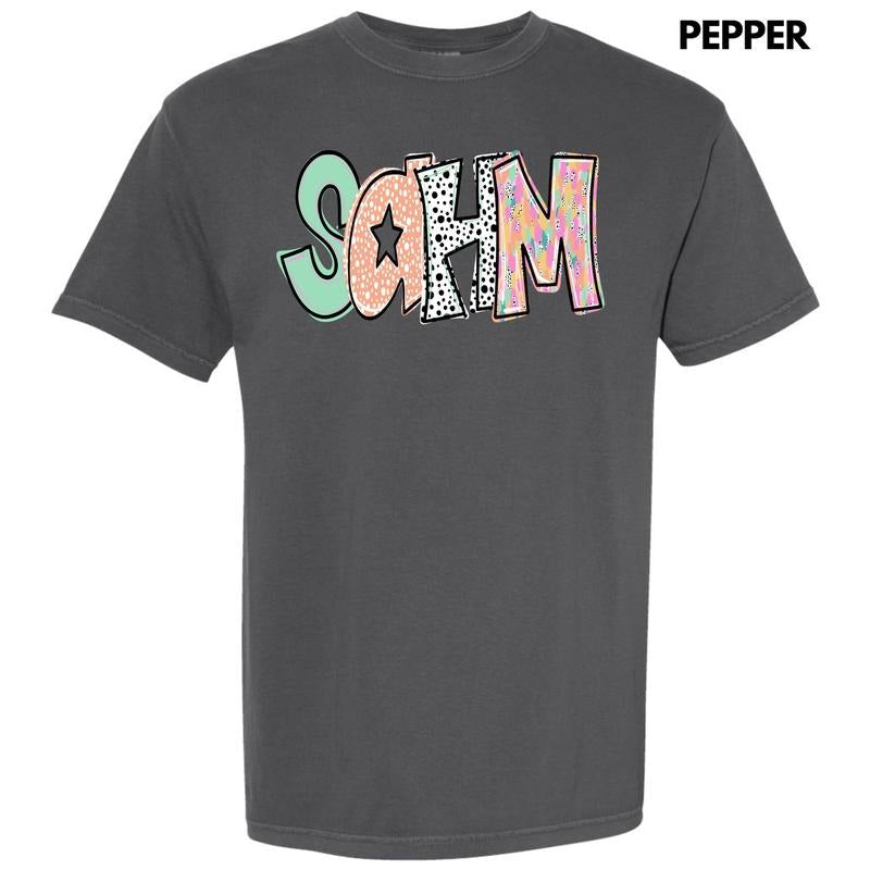 Pattern SAHM Comfort Colors 'NLB' - Adult & Kids T-Shirts, Sweatshirts & Hoodies apparel design preview 1