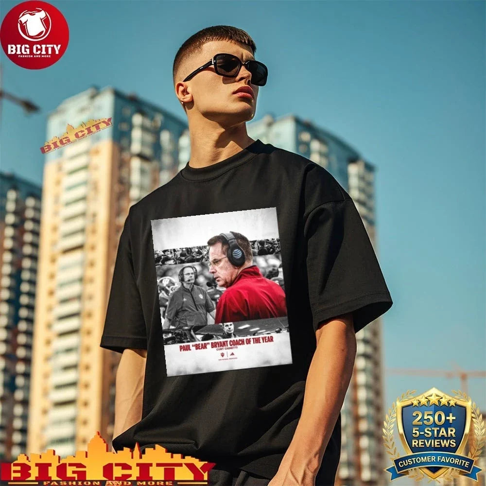 Paul Bear Bryant Coach Of The Year Curt Cignetti - Adult & Kids T-Shirts, Sweatshirts & Hoodies apparel design preview 1