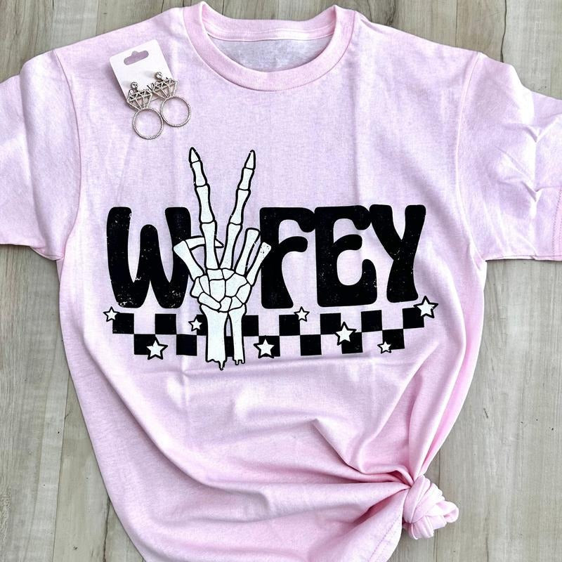 Peace Checker Wifey - Adult & Kids T-Shirts, Sweatshirts & Hoodies apparel design preview 1
