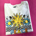 Peace Retro Sun Gildan - Adult & Kids T-Shirts, Sweatshirts & Hoodies apparel design preview 1
