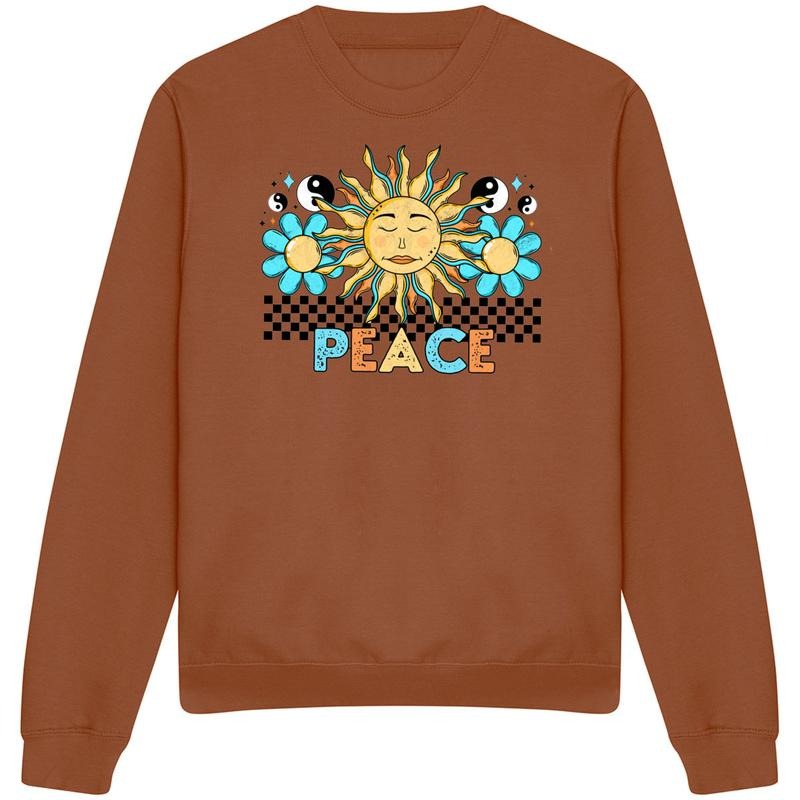 Peace Retro Sun Just Hoods - Adult & Kids T-Shirts, Sweatshirts & Hoodies apparel design preview 1