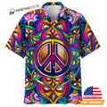 Peace Sign Art Psychedelic Hawaiian - Adult & Kids T-Shirts, Sweatshirts & Hoodies apparel design preview 1