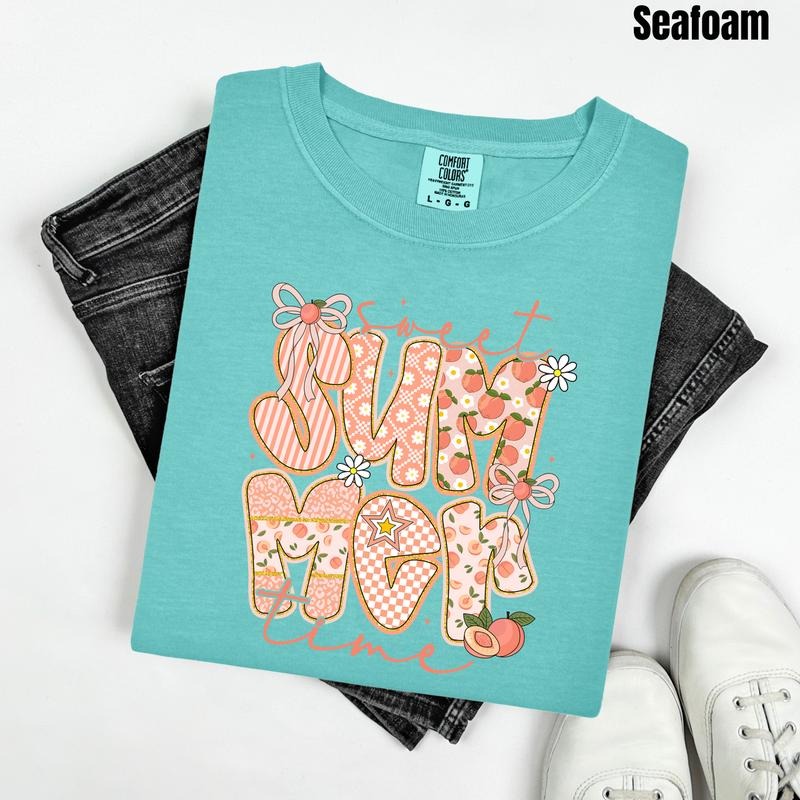 Peachy Summer Time Comfort Colors 'NLB' - Adult & Kids T-Shirts, Sweatshirts & Hoodies apparel design preview 1