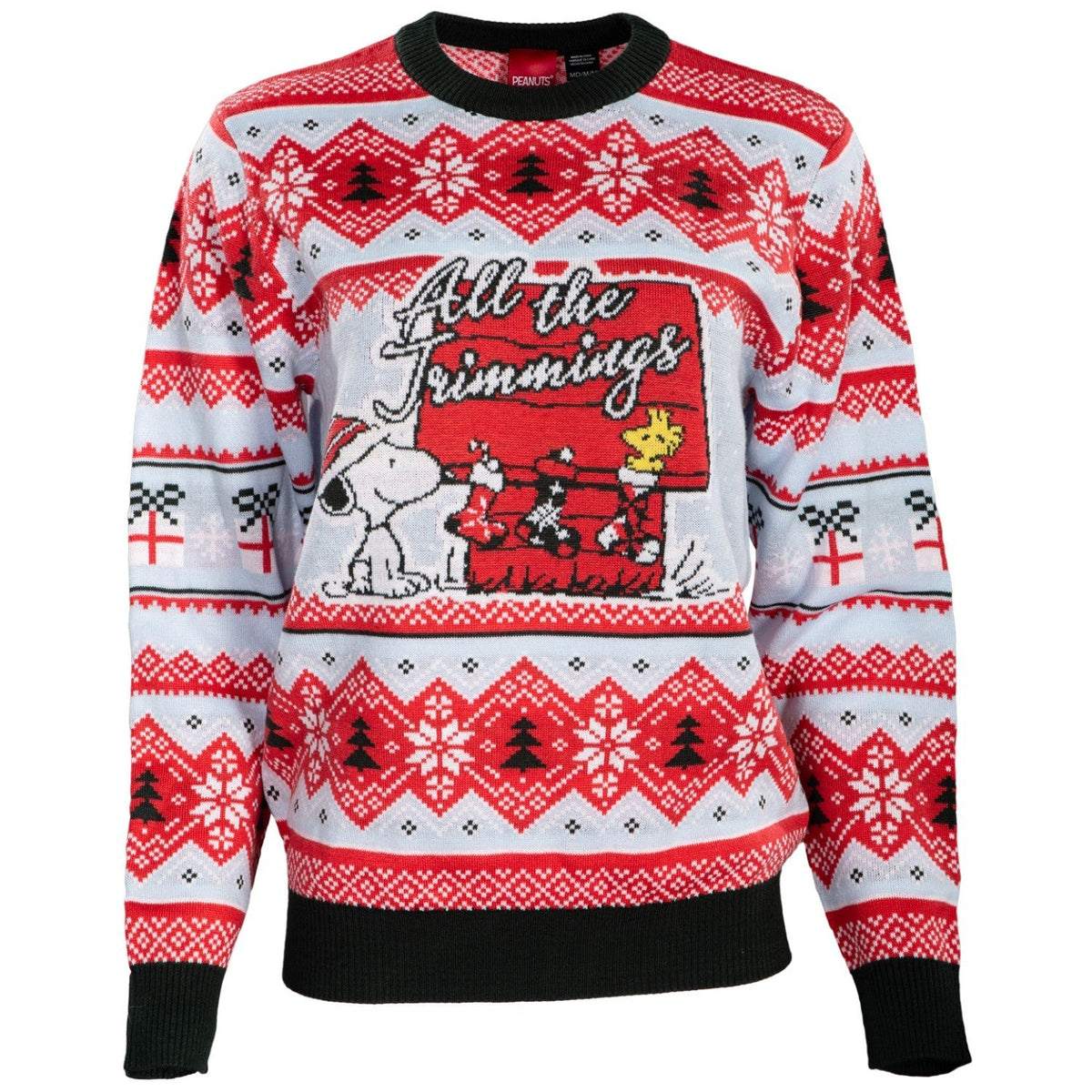 Peanuts House All the Trimmings Adult Unisex Ugly Christmas Sweater - Holiday Gift product image