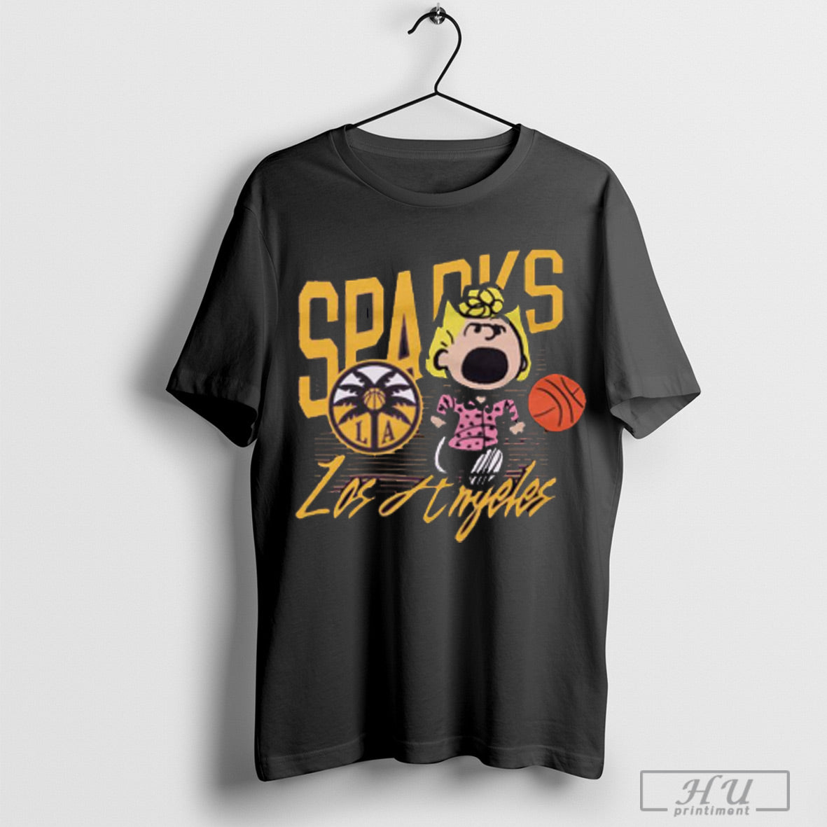 Peanuts Sally X Los Angeles Sparks - Adult & Kids T-Shirts, Sweatshirts & Hoodies apparel design preview 1