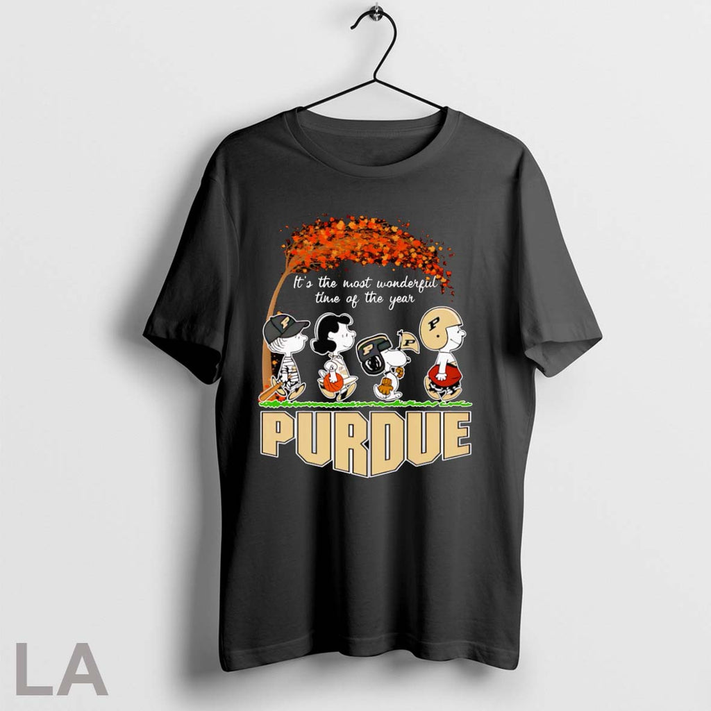 Peanuts Its The Most Wonderful Time Of Year Purdue - Adult & Kids T-Shirts, Sweatshirts & Hoodies apparel design preview 1