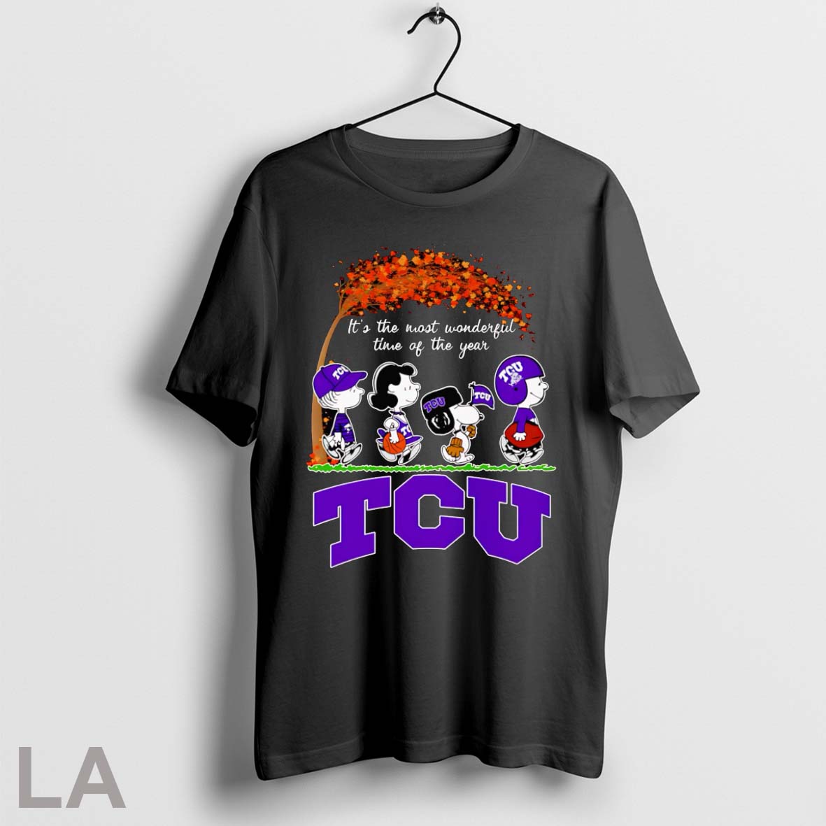Peanuts Its The Most Wonderful Time Of Year Tcu Frogs - Adult & Kids T-Shirts, Sweatshirts & Hoodies apparel design preview 1