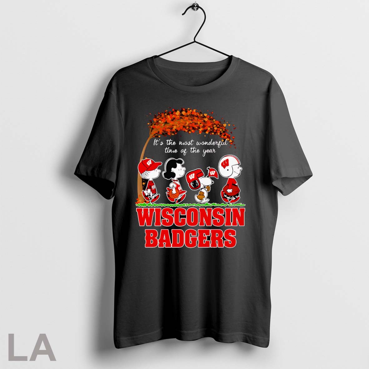 Peanuts Its The Most Wonderful Time Of Year Wisconsin - Adult & Kids T-Shirts, Sweatshirts & Hoodies apparel design preview 1