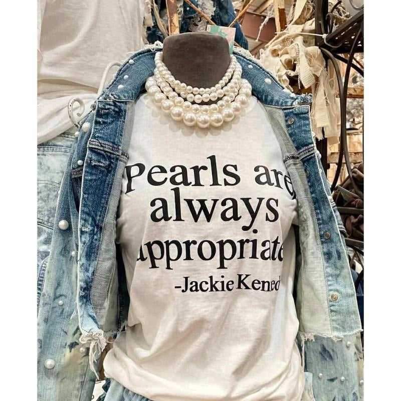 Pearls Are Always Appropriate Classic Pearl Timeless - Adult & Kids T-Shirts, Sweatshirts & Hoodies apparel design preview 1