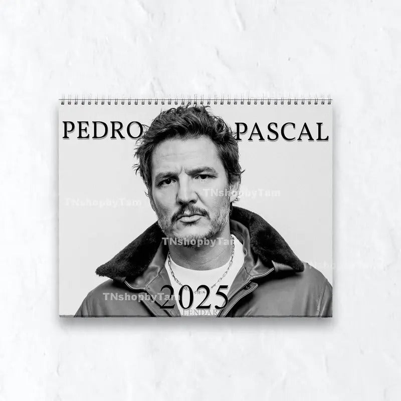 Pedro P4sc4l 2025 Wall Calendar Planner Celebrity - Adult & Kids T-Shirts, Sweatshirts & Hoodies apparel design preview 1