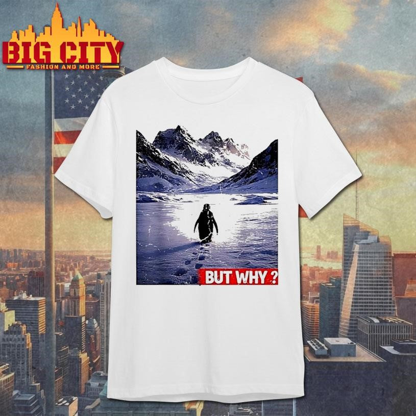 Penguin Meme We Saw Him Heading Straight But Why - Adult & Kids T-Shirts, Sweatshirts & Hoodies apparel design preview 1