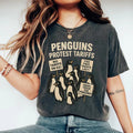 Penguins Protest Tariffs Funny Penguin Political - Adult & Kids T-Shirts, Sweatshirts & Hoodies apparel design preview 1
