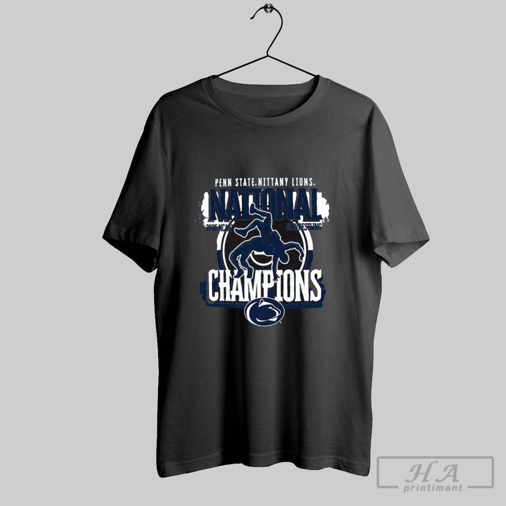 Penn State Nittany Lions Ncaa Di Wrestling National - Adult & Kids T-Shirts, Sweatshirts & Hoodies apparel design preview 1