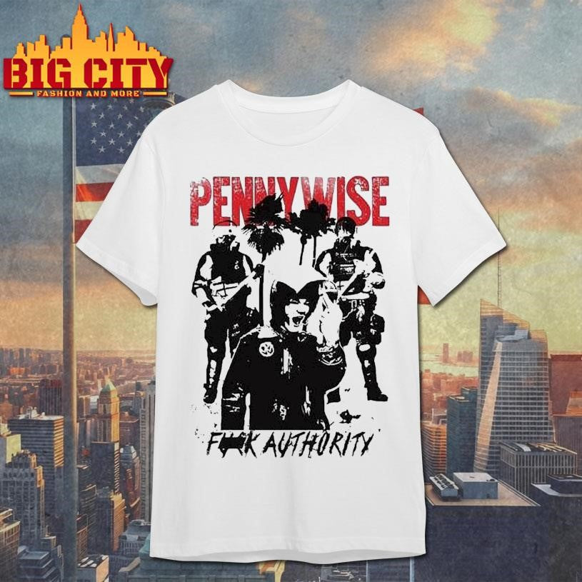 Pennywise Fuck Authority - Adult & Kids T-Shirts, Sweatshirts & Hoodies apparel design preview 1
