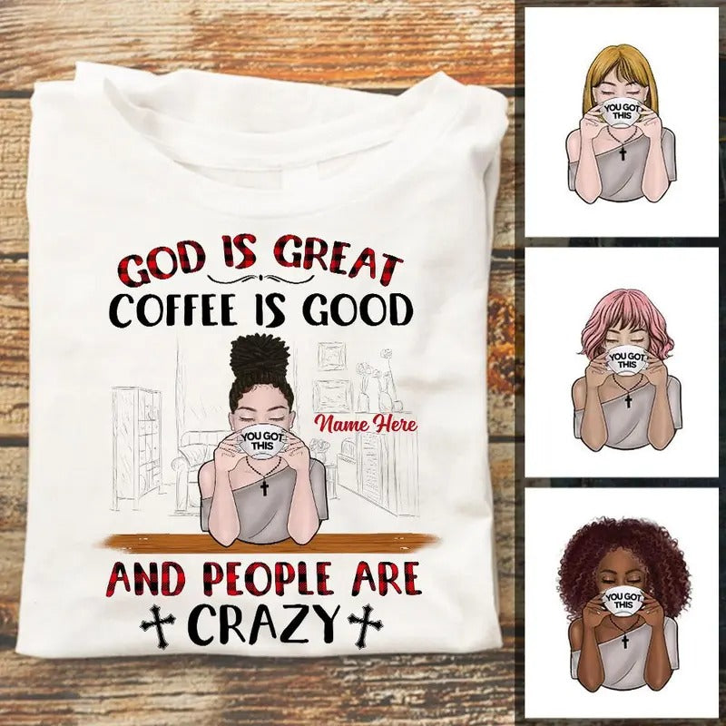 Personalized Coffee &Amp; Jesus Ag32 95O57 - Adult & Kids T-Shirts, Sweatshirts & Hoodies apparel design preview 1