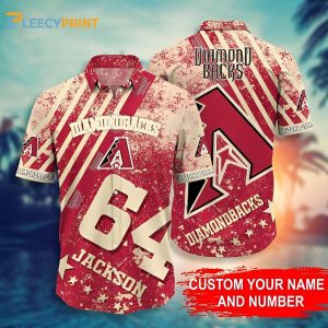 Personalized Arizona Diamondbacks Grunge Stripe - Adult & Kids T-Shirts, Sweatshirts & Hoodies apparel design preview 1