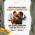 Personalized BWA Dad Daughter Connected Heart SB92 - Adult & Kids T-Shirts, Sweatshirts & Hoodies apparel design preview 1