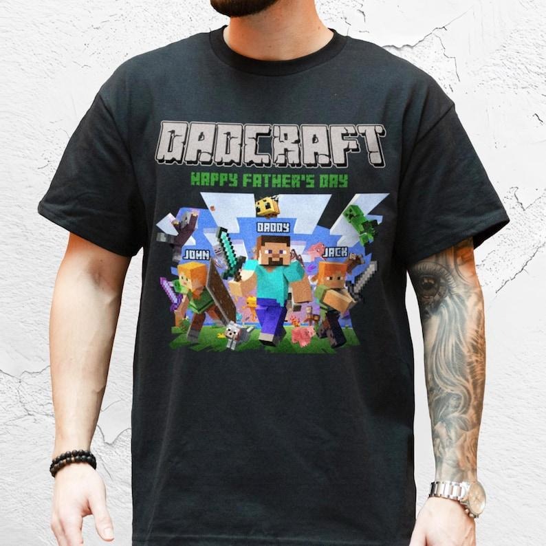 Personalized DadCraft MineC Movie Chicken Jockey - Adult & Kids T-Shirts, Sweatshirts & Hoodies apparel design preview 1