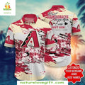 Arizona Diamondbacks Hawaiian for Grandpa Floral - Adult & Kids T-Shirts, Sweatshirts & Hoodies apparel design preview 1