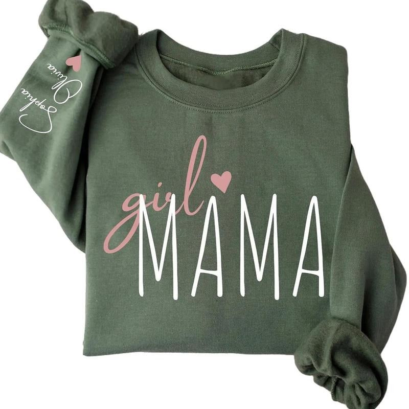 Personalized Girl Mama Custom Mom New Baby - Adult & Kids T-Shirts, Sweatshirts & Hoodies apparel design preview 1