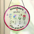 Personalized Grandma'S Garden Stained Glass - Adult & Kids T-Shirts, Sweatshirts & Hoodies apparel design preview 1