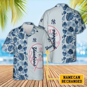 Personalized NY Yankees Unisex Custom Hawaiian - Adult & Kids T-Shirts, Sweatshirts & Hoodies apparel design preview 1