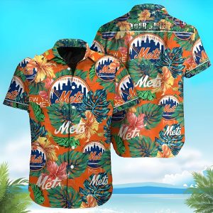 Personalized New York Mets MLB Hawaiian Cheap For Men - Adult & Kids T-Shirts, Sweatshirts & Hoodies apparel design preview 1