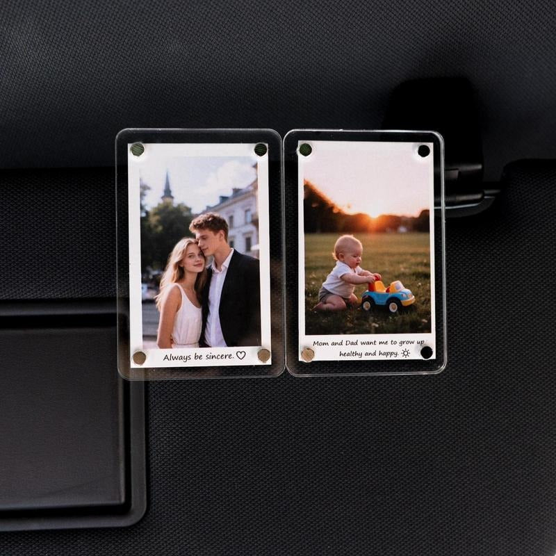 Personalized Photo Car Visor Clip Dad Drive Safe - Adult & Kids T-Shirts, Sweatshirts & Hoodies apparel design preview 1