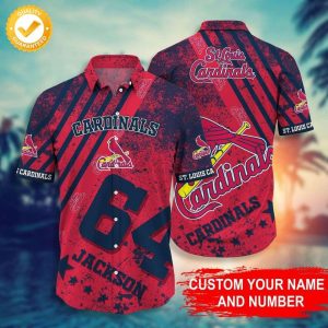 Personalized St Louis Cardinals MLB Team Hawaiian - Adult & Kids T-Shirts, Sweatshirts & Hoodies apparel design preview 1