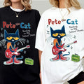 Pete Cat Rocking My School Shoes Childhood Memories - Adult & Kids T-Shirts, Sweatshirts & Hoodies apparel design preview 1