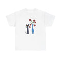 Pete Cat Floral Cute Casual Art - Adult & Kids T-Shirts, Sweatshirts & Hoodies apparel design preview 1
