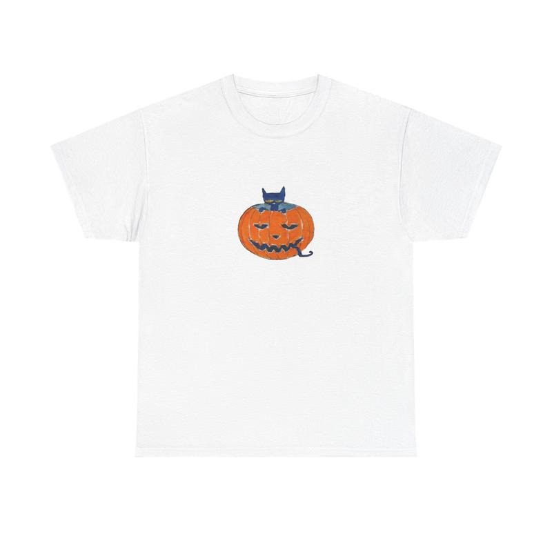 Pete Cat Pumpkin Fall - Adult & Kids T-Shirts, Sweatshirts & Hoodies apparel design preview 1