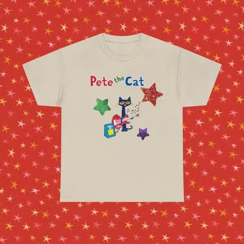 Pete Cat Childhood Memories Cute Cartoon Character - Adult & Kids T-Shirts, Sweatshirts & Hoodies apparel design preview 1
